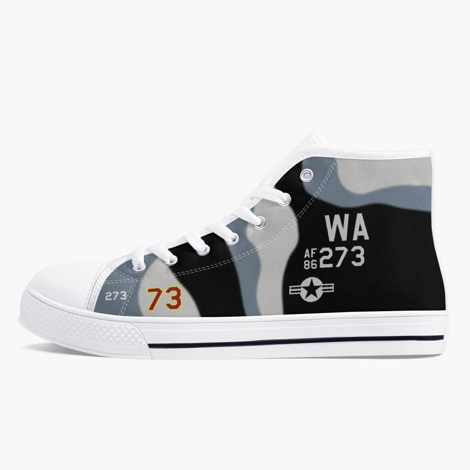 64th Aggressor Squadron High Top Canvas Shoes