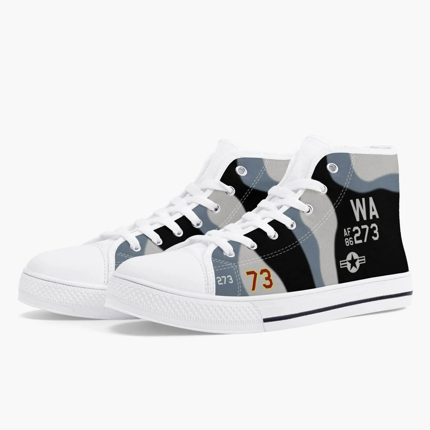 64th Aggressor Squadron High Top Canvas Shoes
