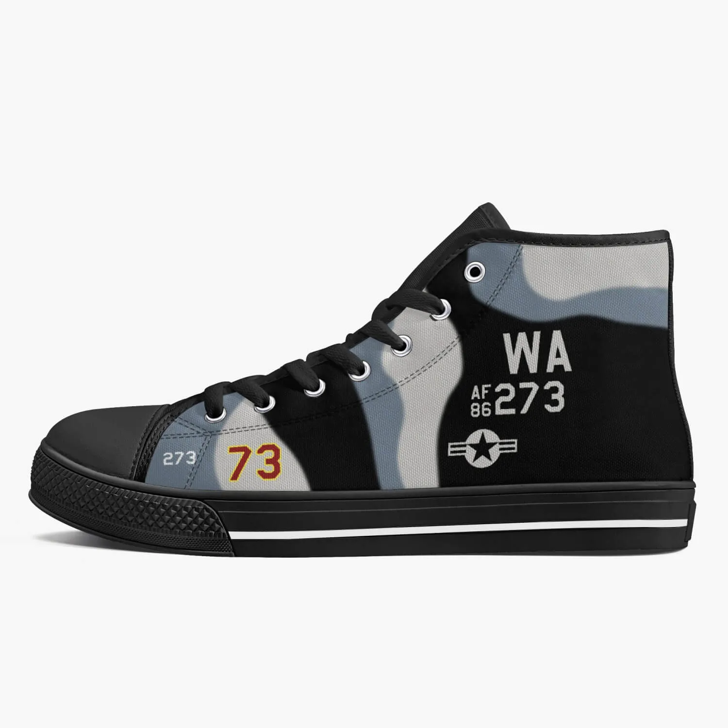 64th Aggressor Squadron High Top Canvas Shoes