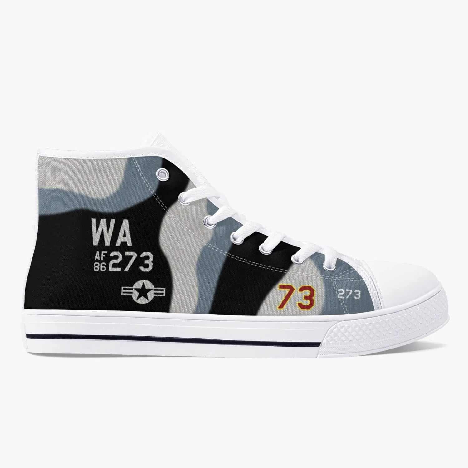 64th Aggressor Squadron High Top Canvas Shoes