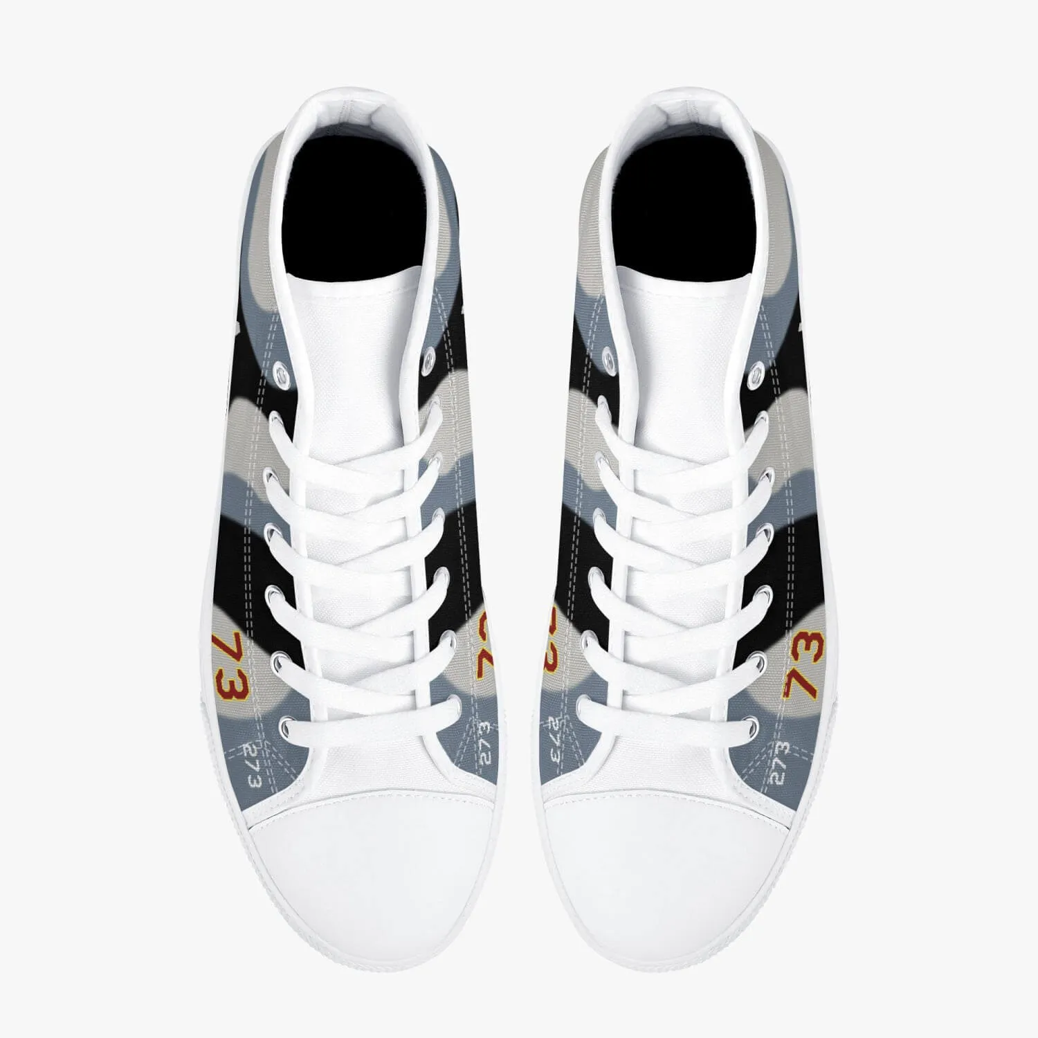 64th Aggressor Squadron High Top Canvas Shoes