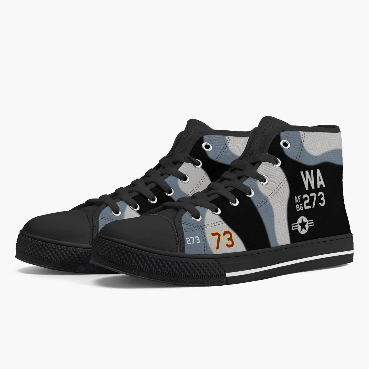 64th Aggressor Squadron High Top Canvas Shoes