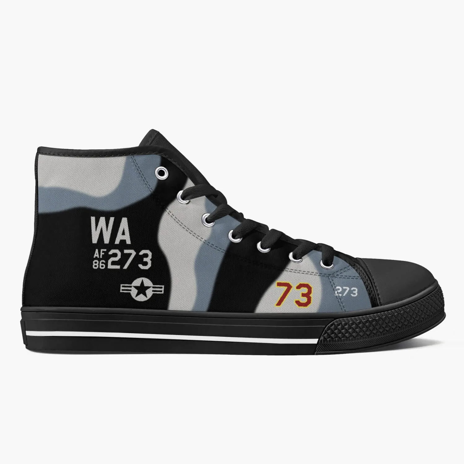 64th Aggressor Squadron High Top Canvas Shoes