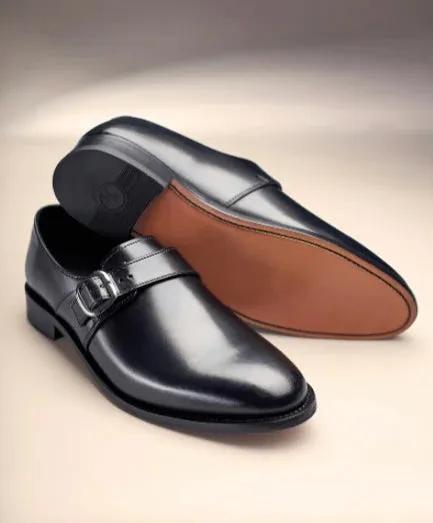 BV08 Samuel Windsor Classic Monk Shoe Black