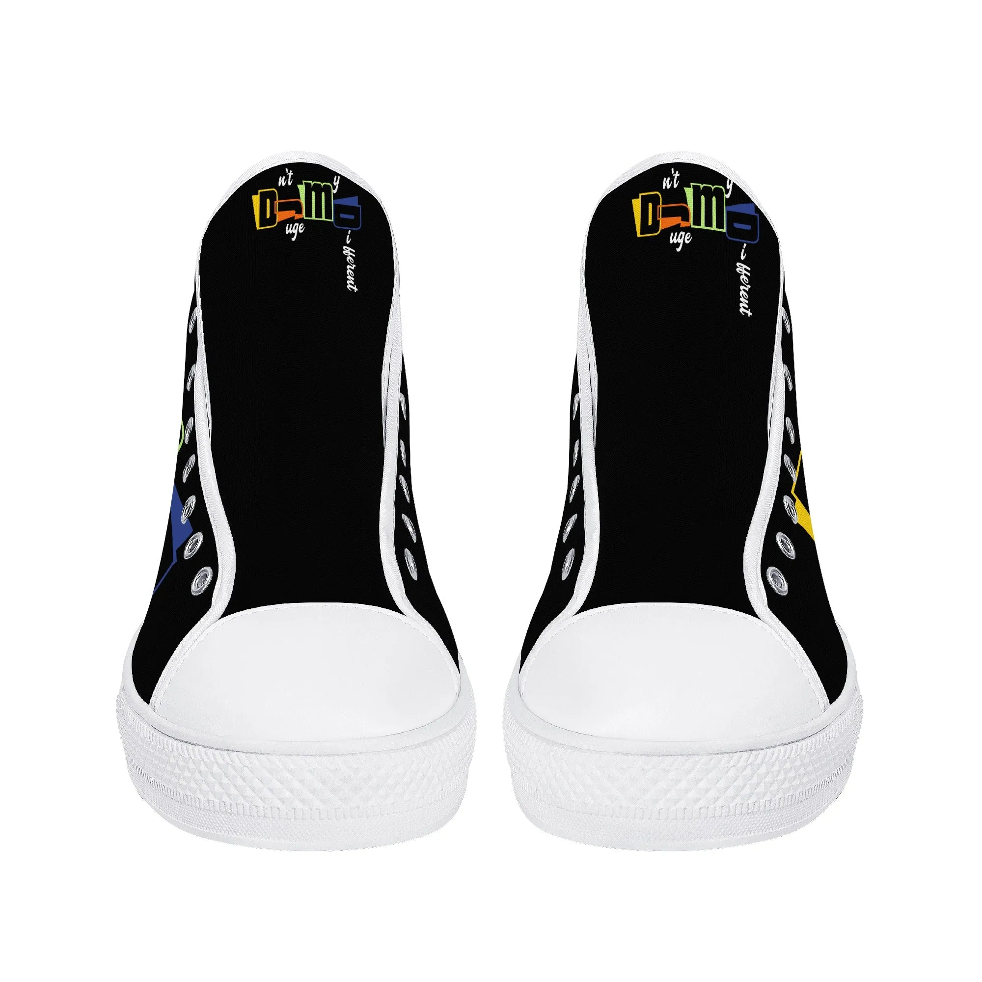 DJMD Womens High Top Canvas Shoes - Customized Tongue