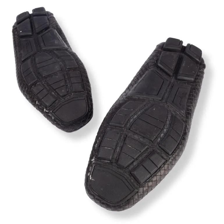 Ferragamo Parigi Gancio Bit Woven Loafers