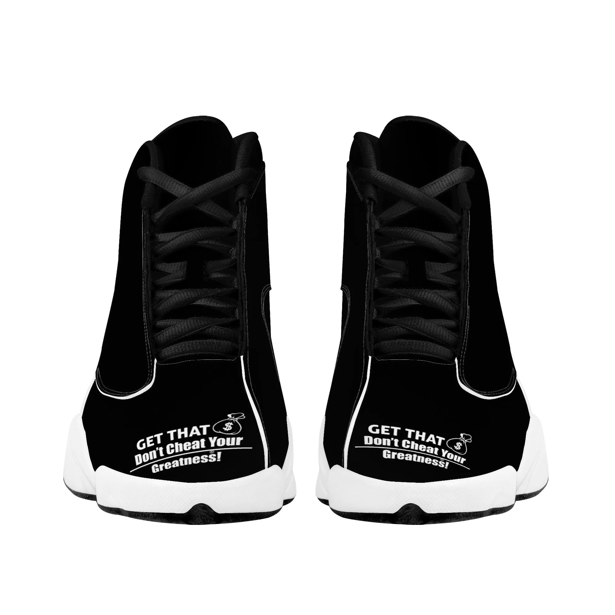 Get That Bag, Basketball Shoes - Black &White