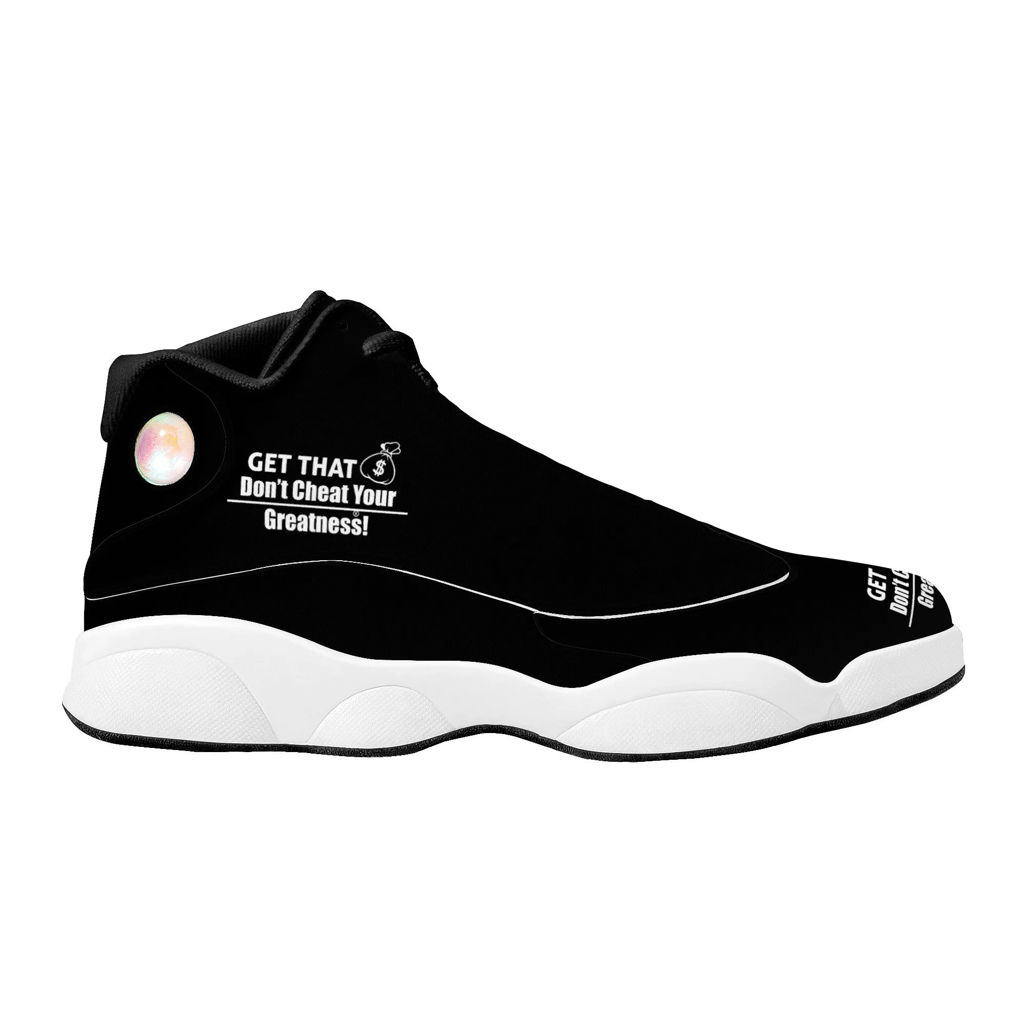 Get That Bag, Basketball Shoes - Black &White
