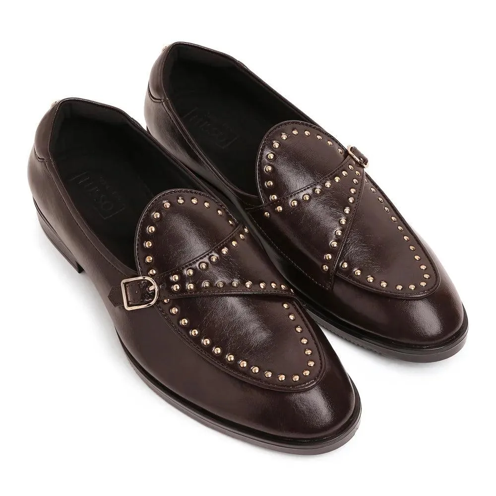 Goliath - Brown Rivet Monk Slip-On
