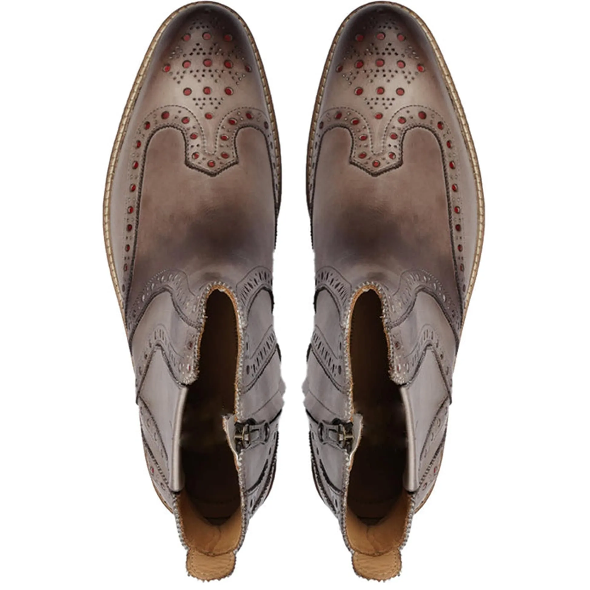 Handmade Customisable Leather Gray Chelsea Boots For Men