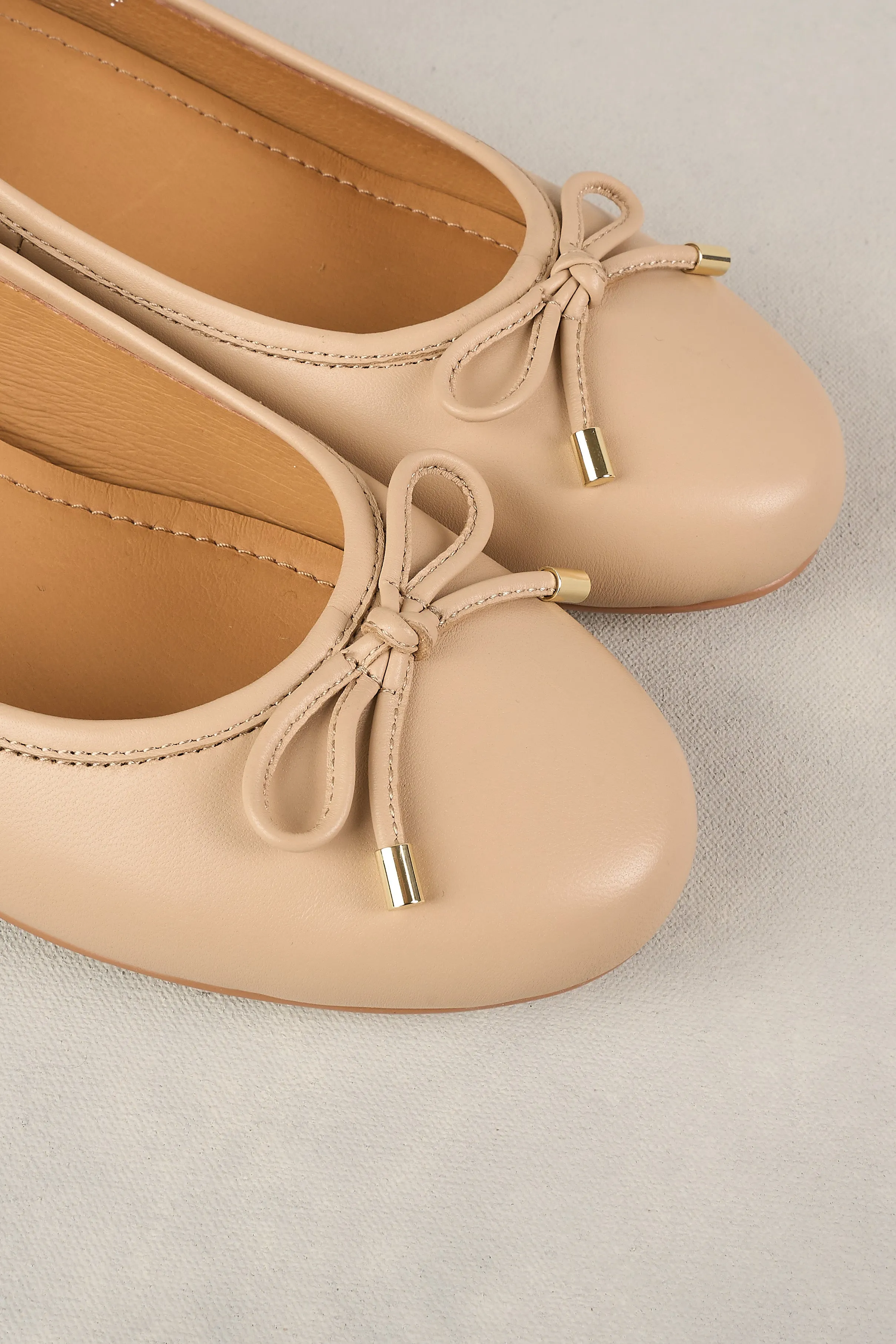 Jolie Pearl Ballet Flat - Nude