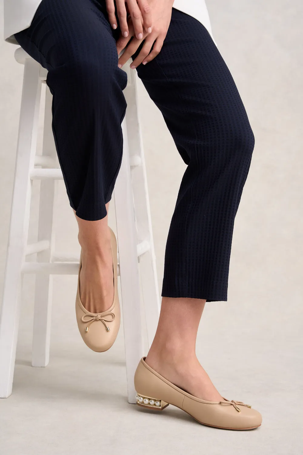 Jolie Pearl Ballet Flat - Nude
