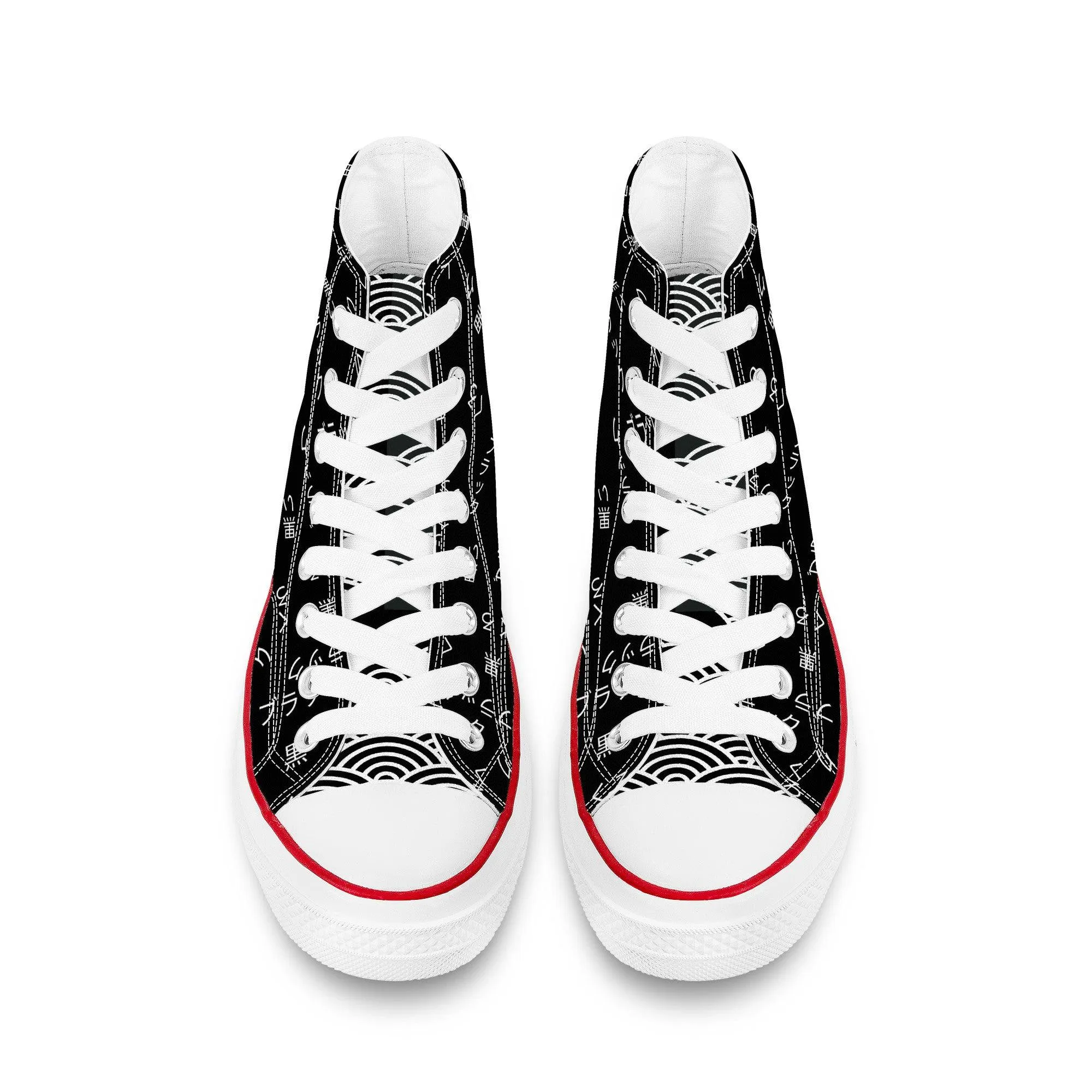 Kuro - Kana Writing High Top Shoes