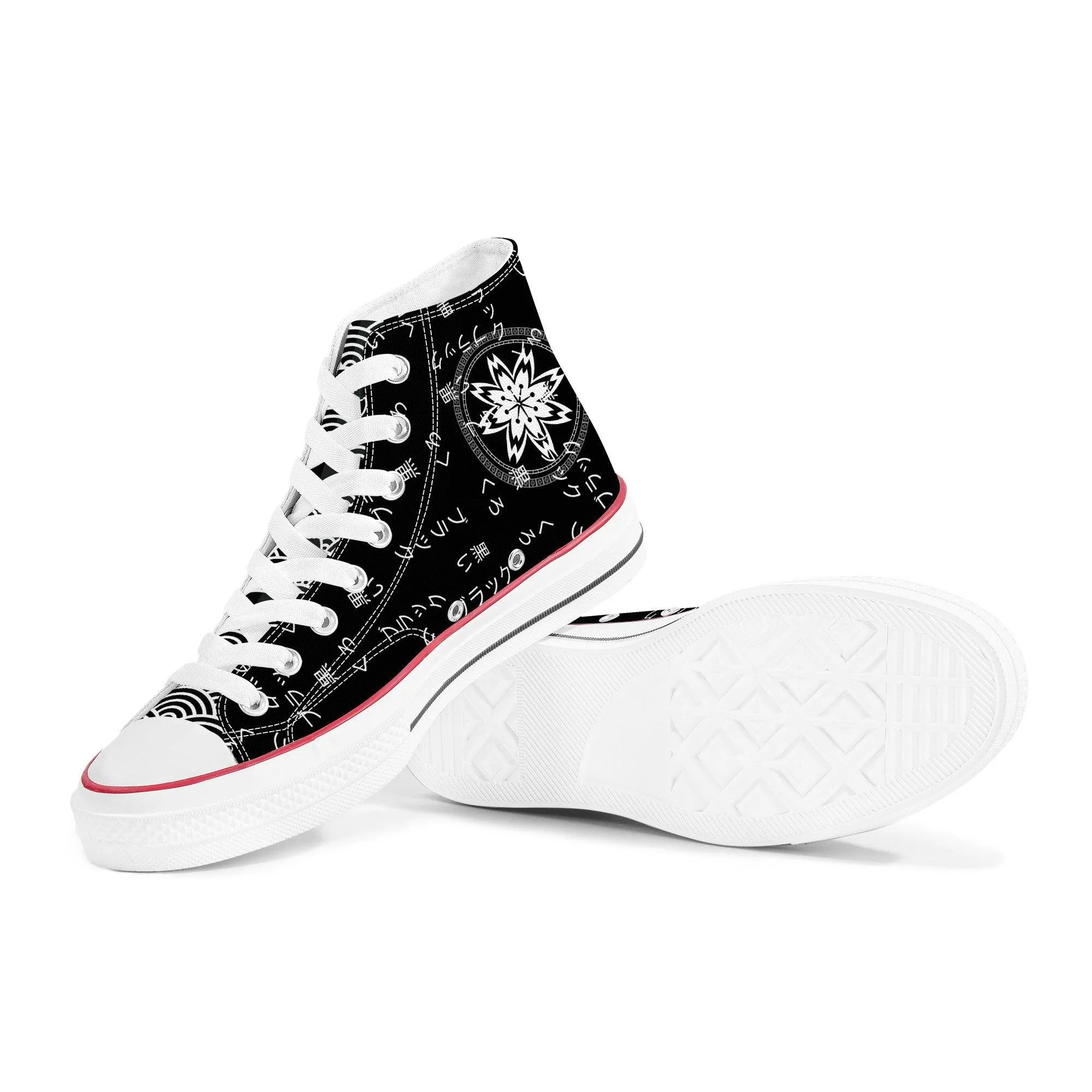Kuro - Kana Writing High Top Shoes