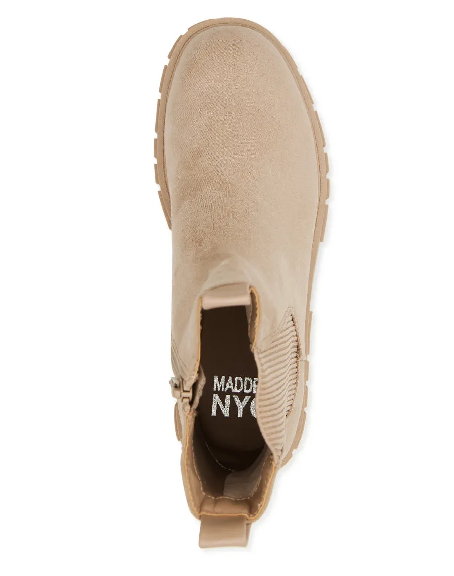Madden NYC Women's Chunky Lug Chelsea Boots