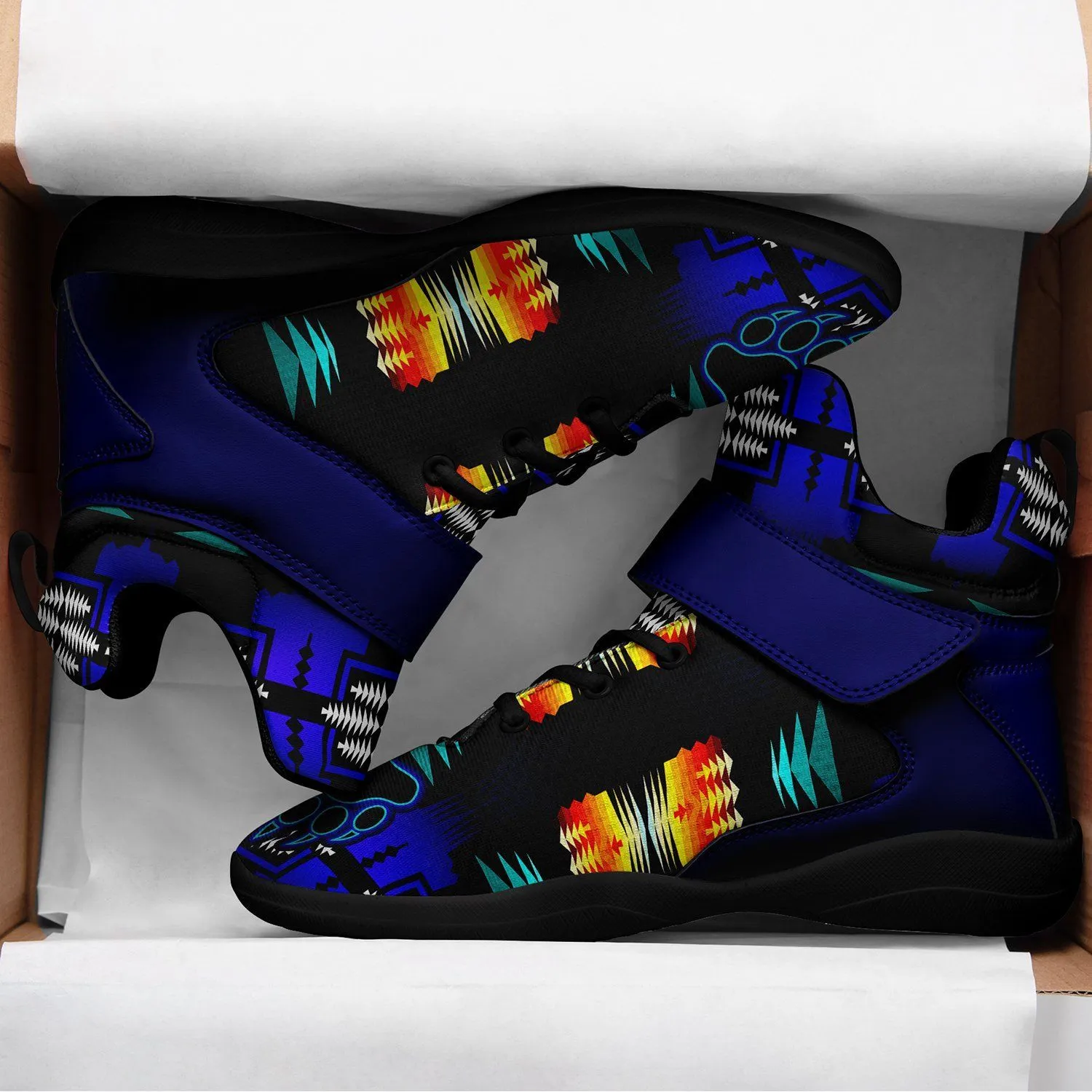 Midnight Sage Fire with Bearpaw Ipottaa Basketball / Sport High Top Shoes - Black Sole