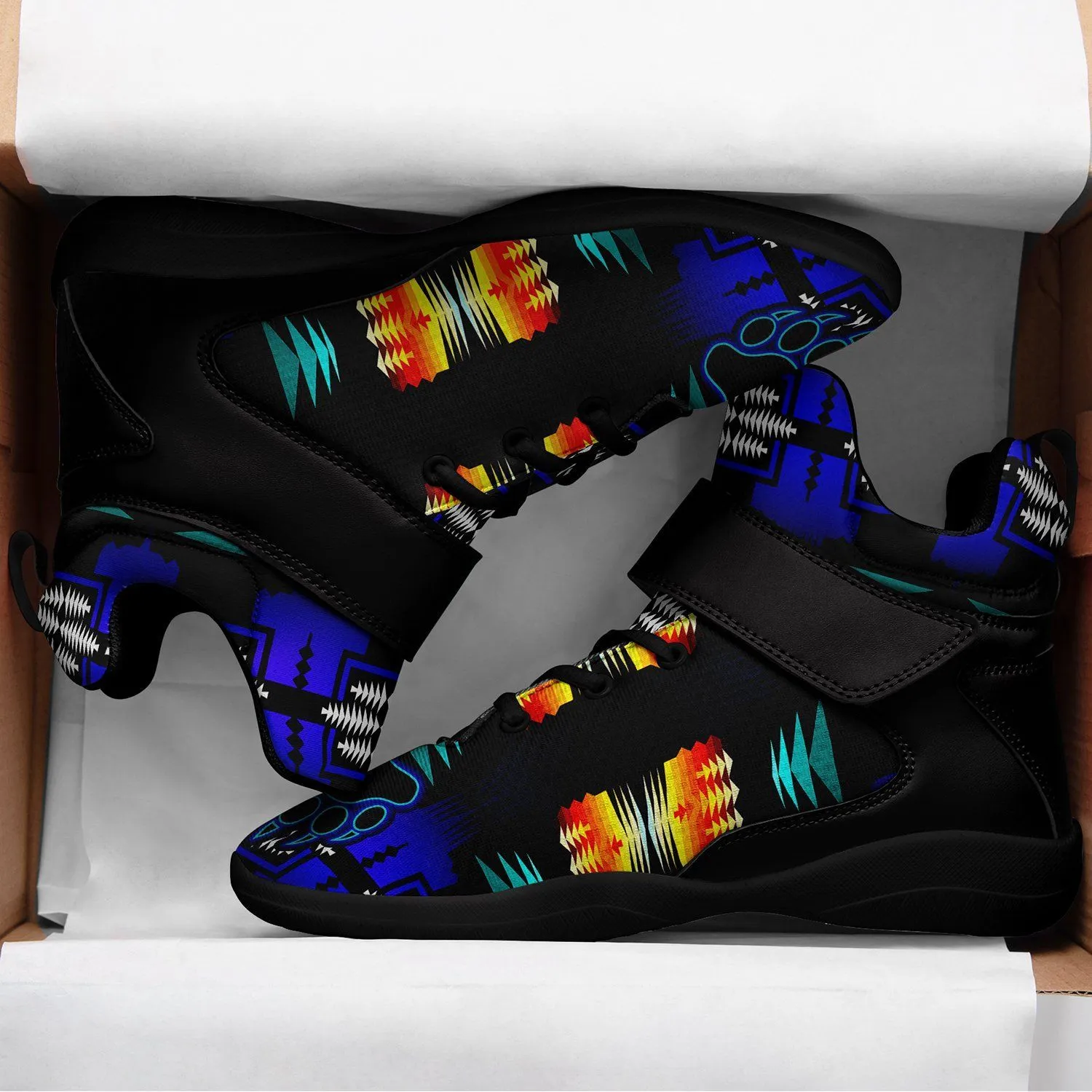 Midnight Sage Fire with Bearpaw Ipottaa Basketball / Sport High Top Shoes - Black Sole
