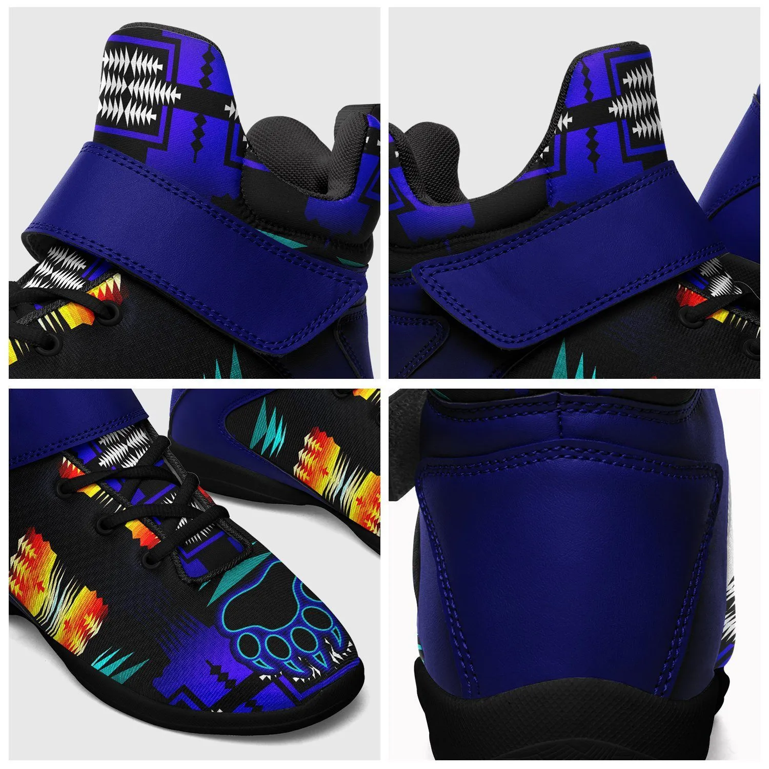 Midnight Sage Fire with Bearpaw Ipottaa Basketball / Sport High Top Shoes - Black Sole