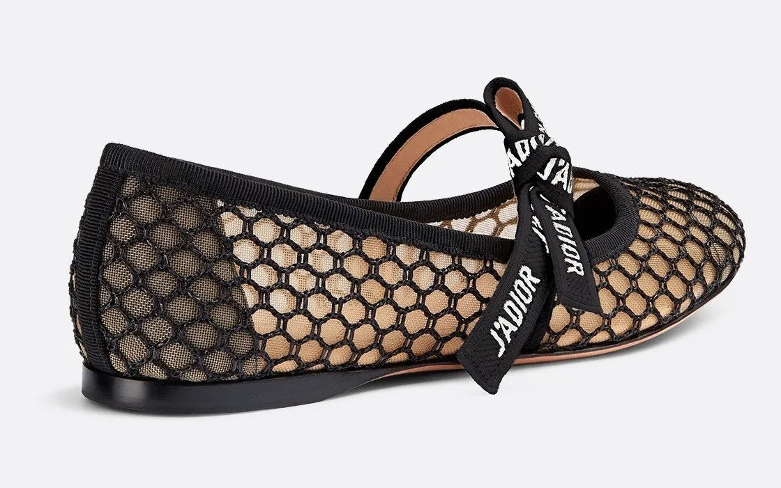 Miss J'Adior Mesh Ballet Flat Pumps