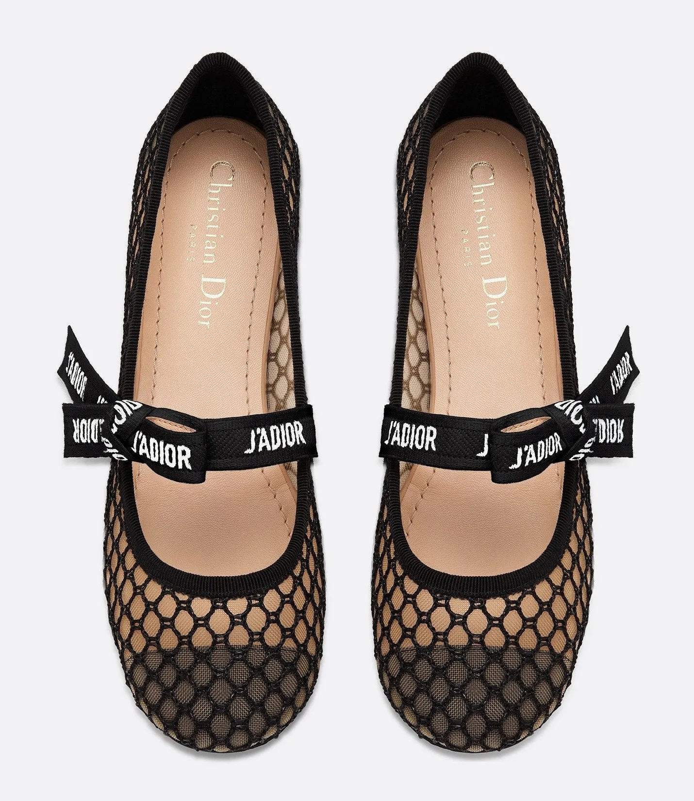 Miss J'Adior Mesh Ballet Flat Pumps