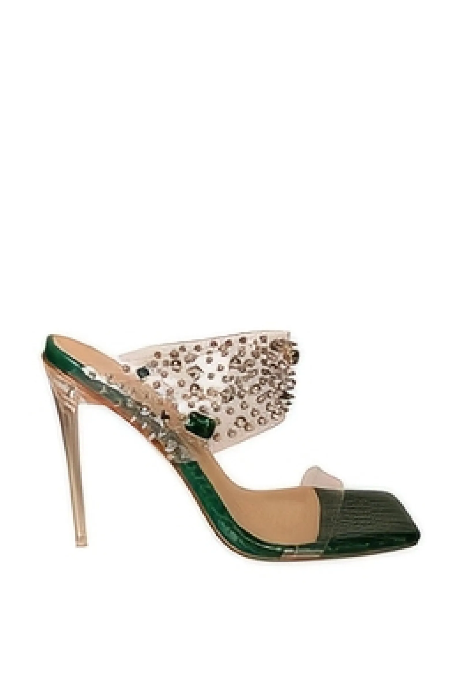 MYA-GREEN STILETTO SANDAL