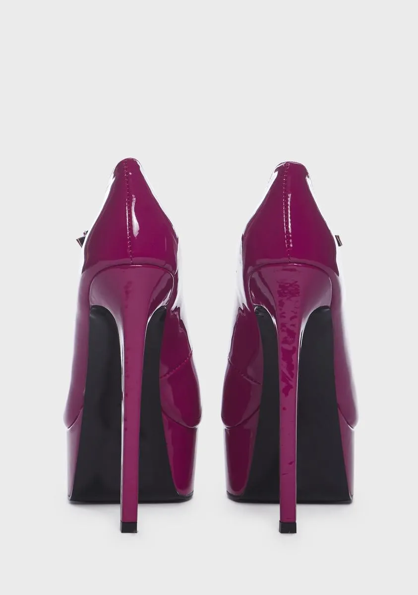 Pink Power Platform Heels