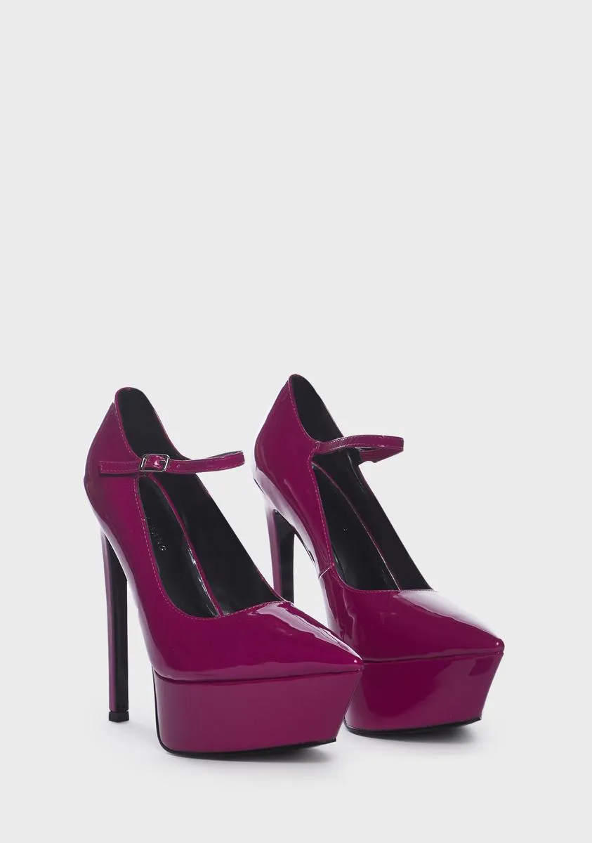 Pink Power Platform Heels