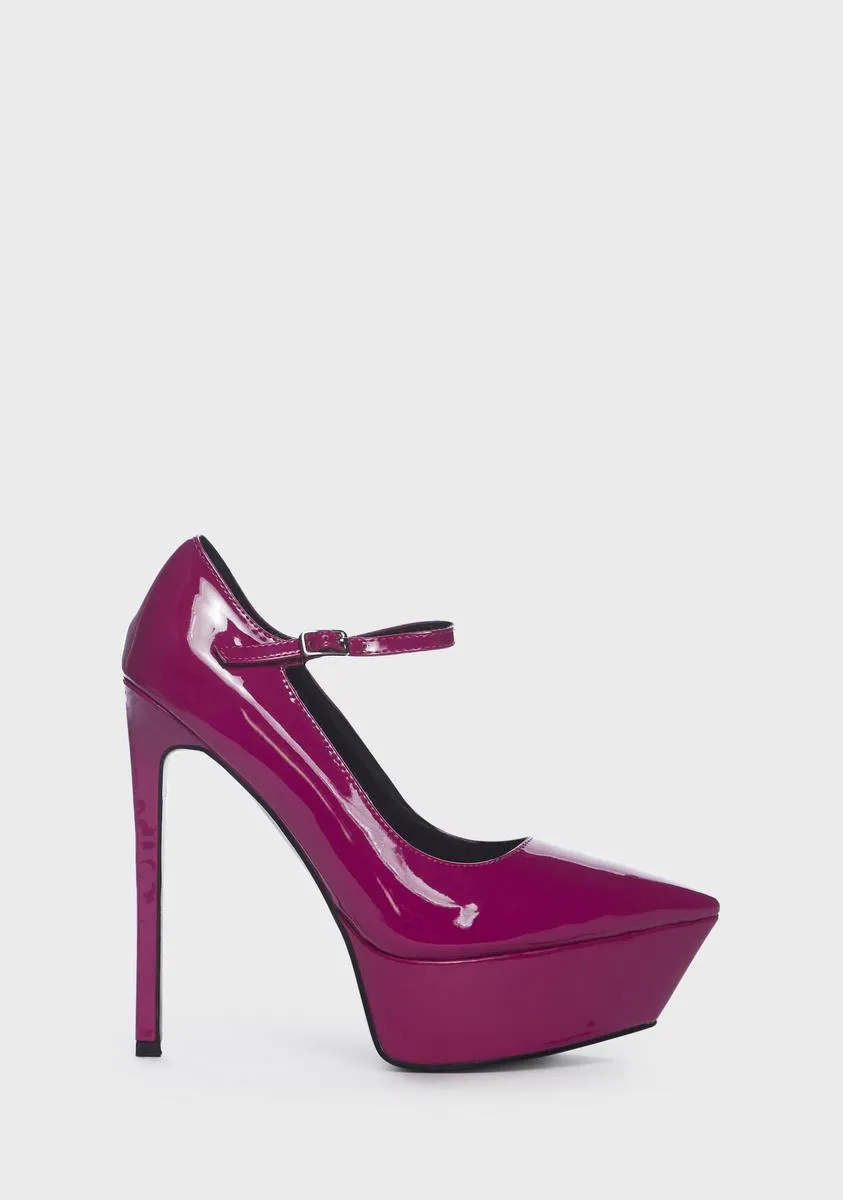 Pink Power Platform Heels