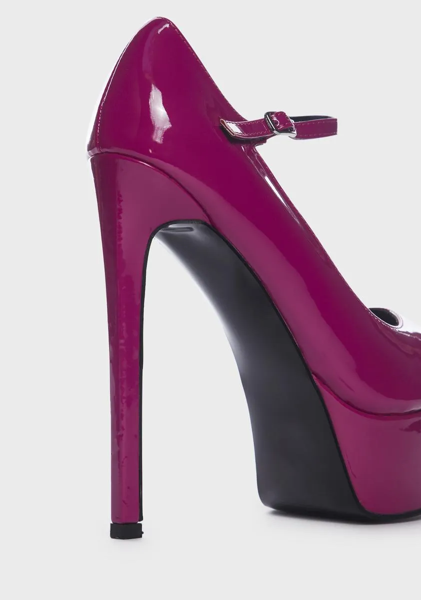 Pink Power Platform Heels