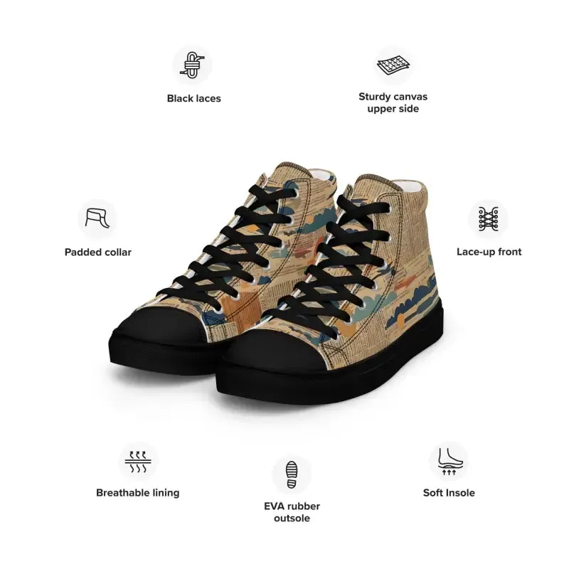 Retro Newspaper Canvas Shoes for Ultimate Style
