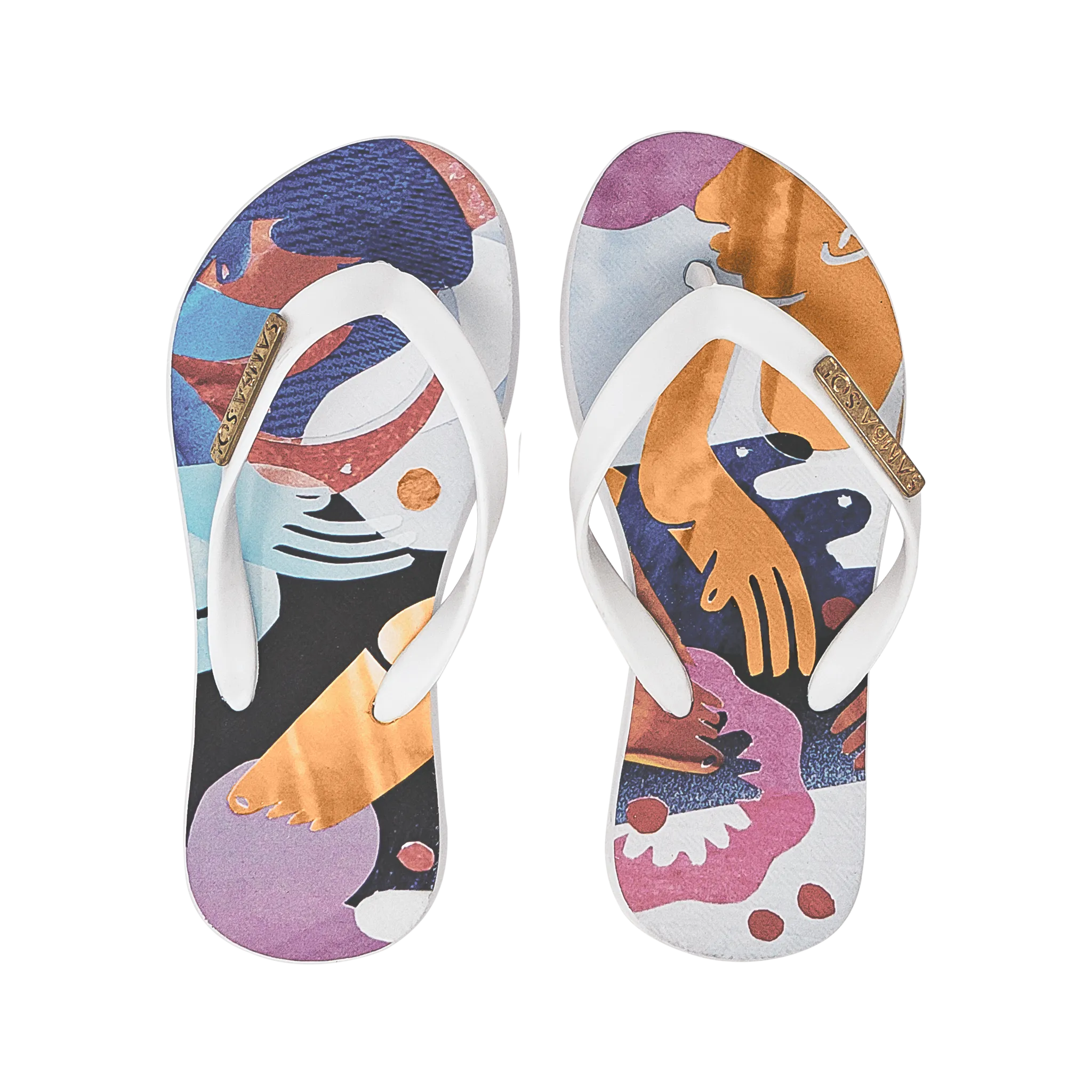 Samba Sol Kid's YoungArts Collection Flip Flops - Nadia Wolff
