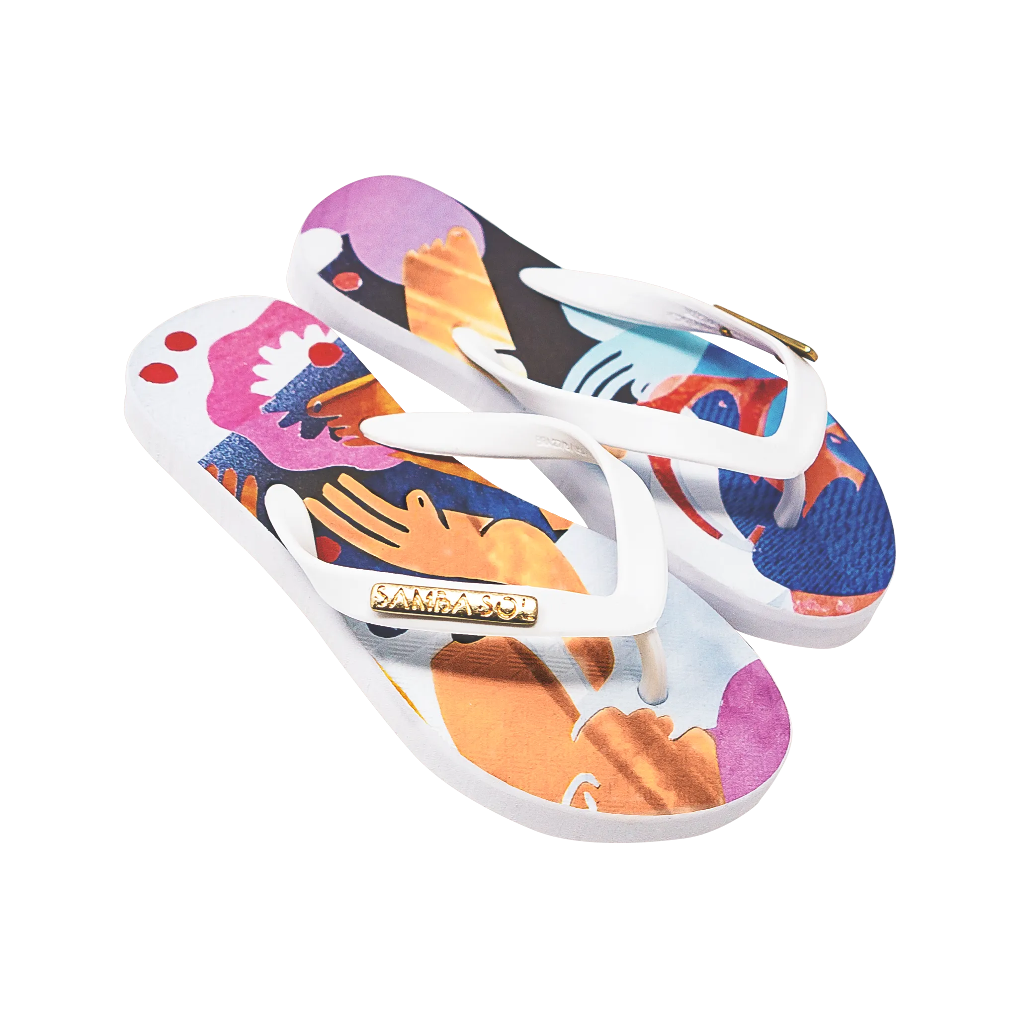 Samba Sol Kid's YoungArts Collection Flip Flops - Nadia Wolff
