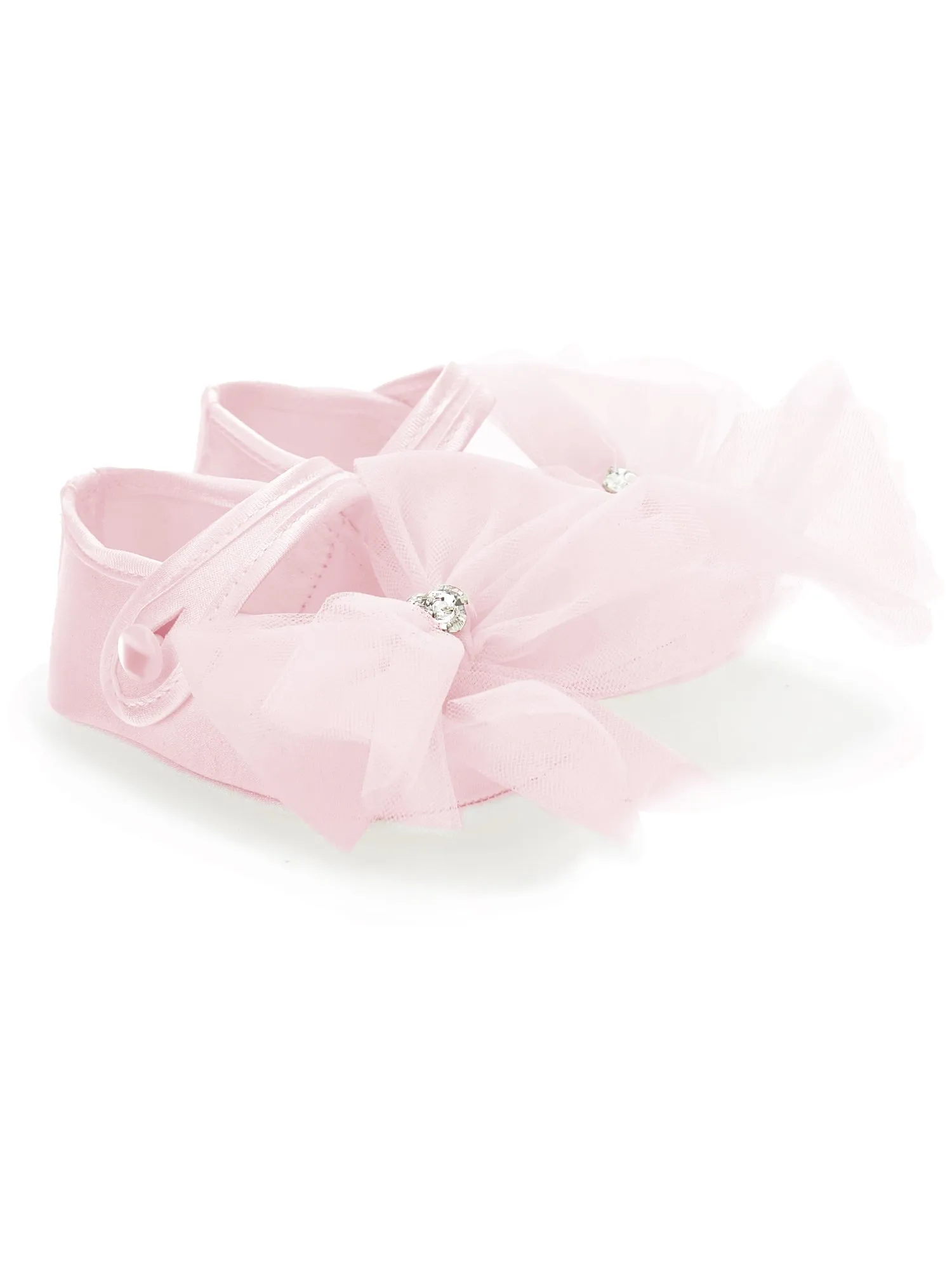 Satin ballet flats