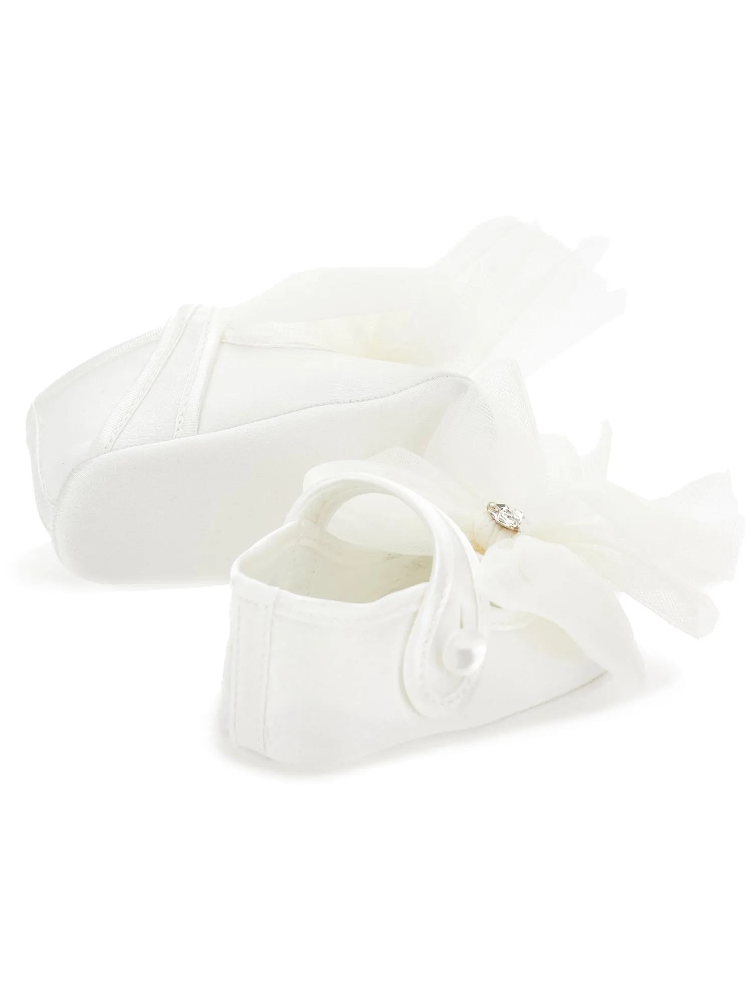 Satin ballet flats