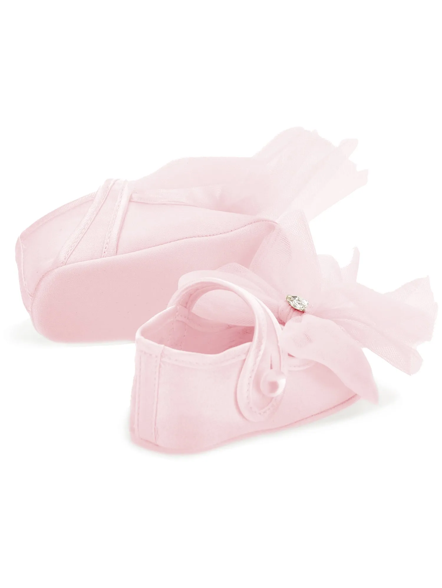 Satin ballet flats