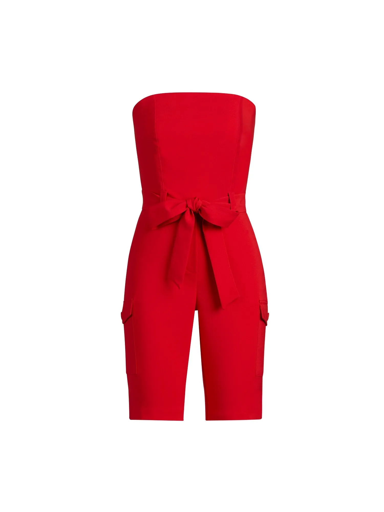 Strapless Bermuda Romper