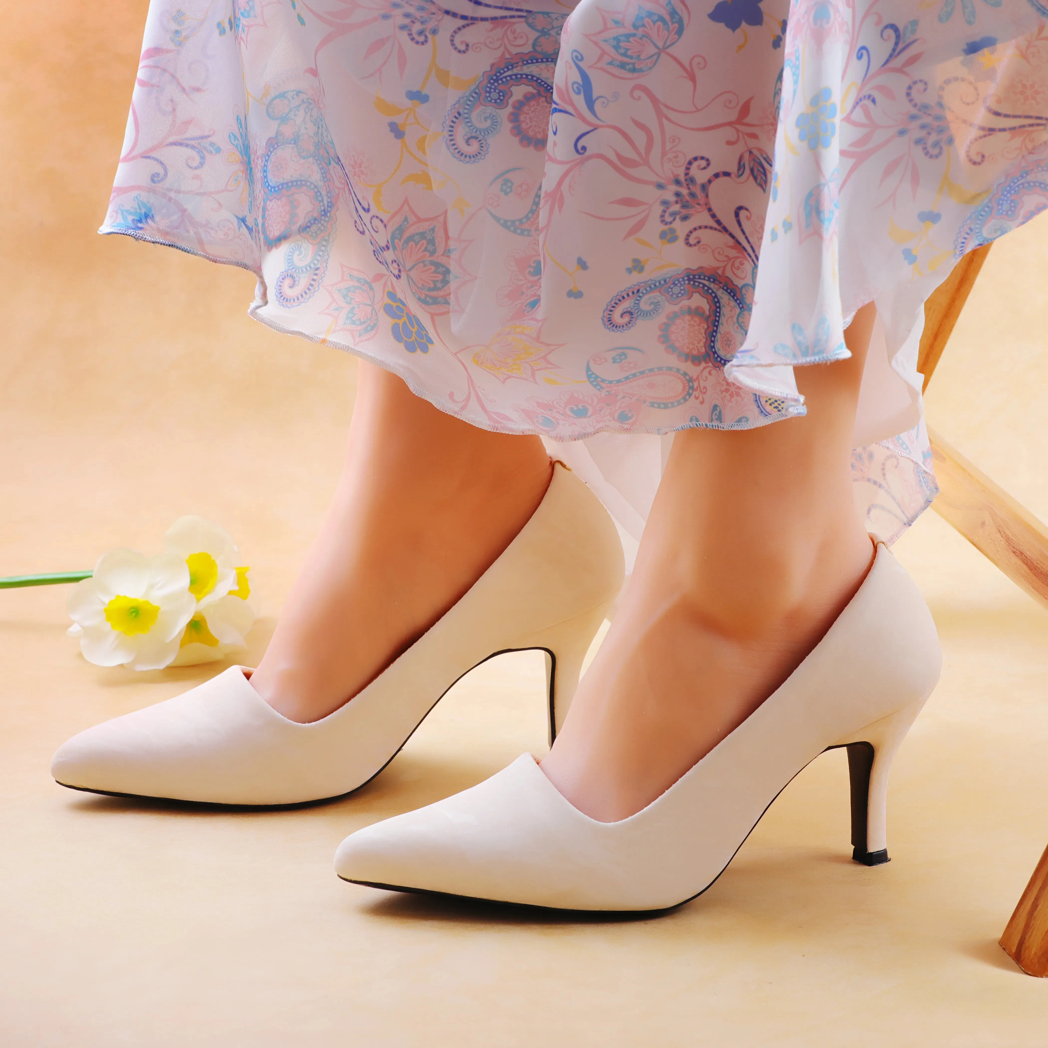 Torres Beige women stiletto heels