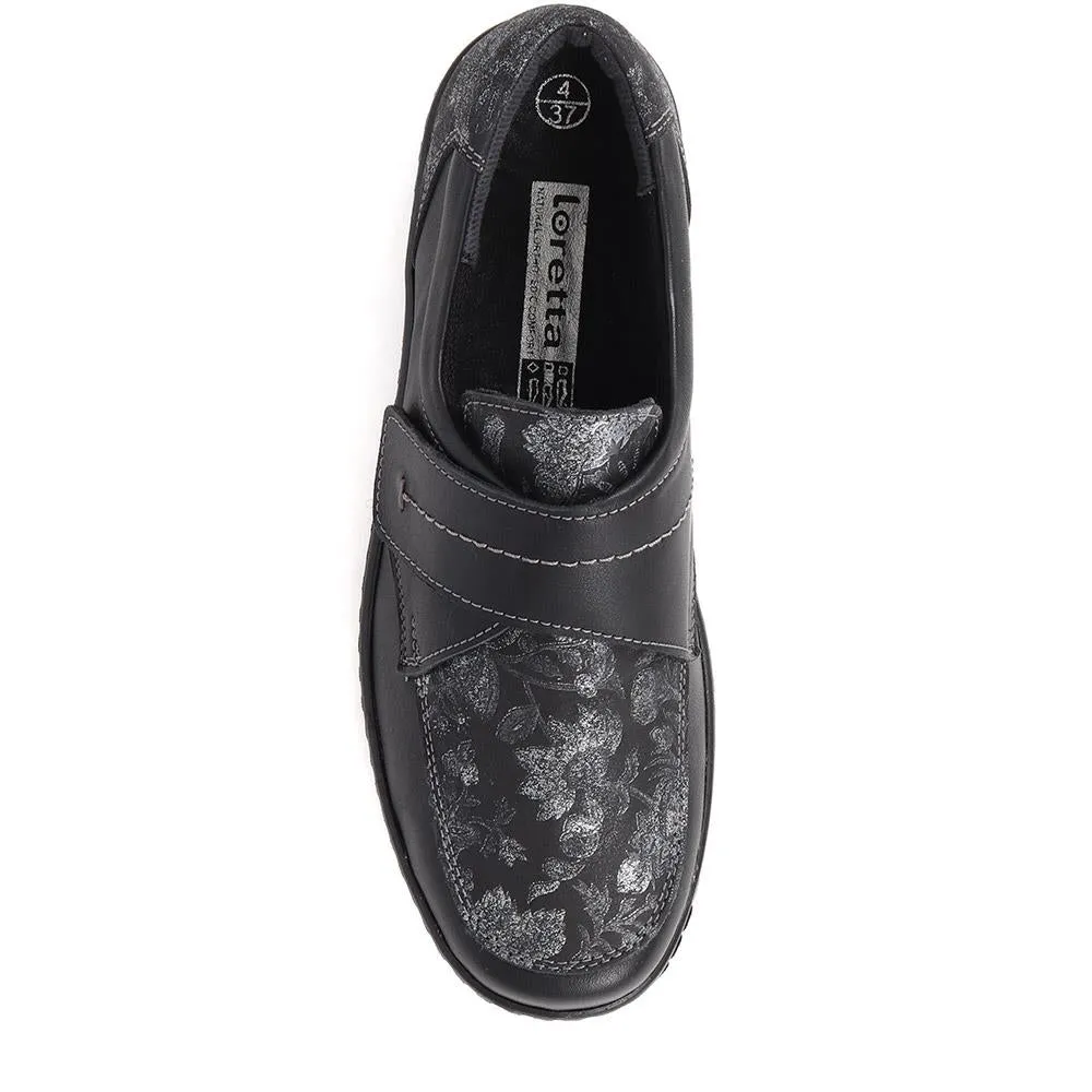 Touch-Fasten Floral Monk Shoes - HAK40021 / 326 620